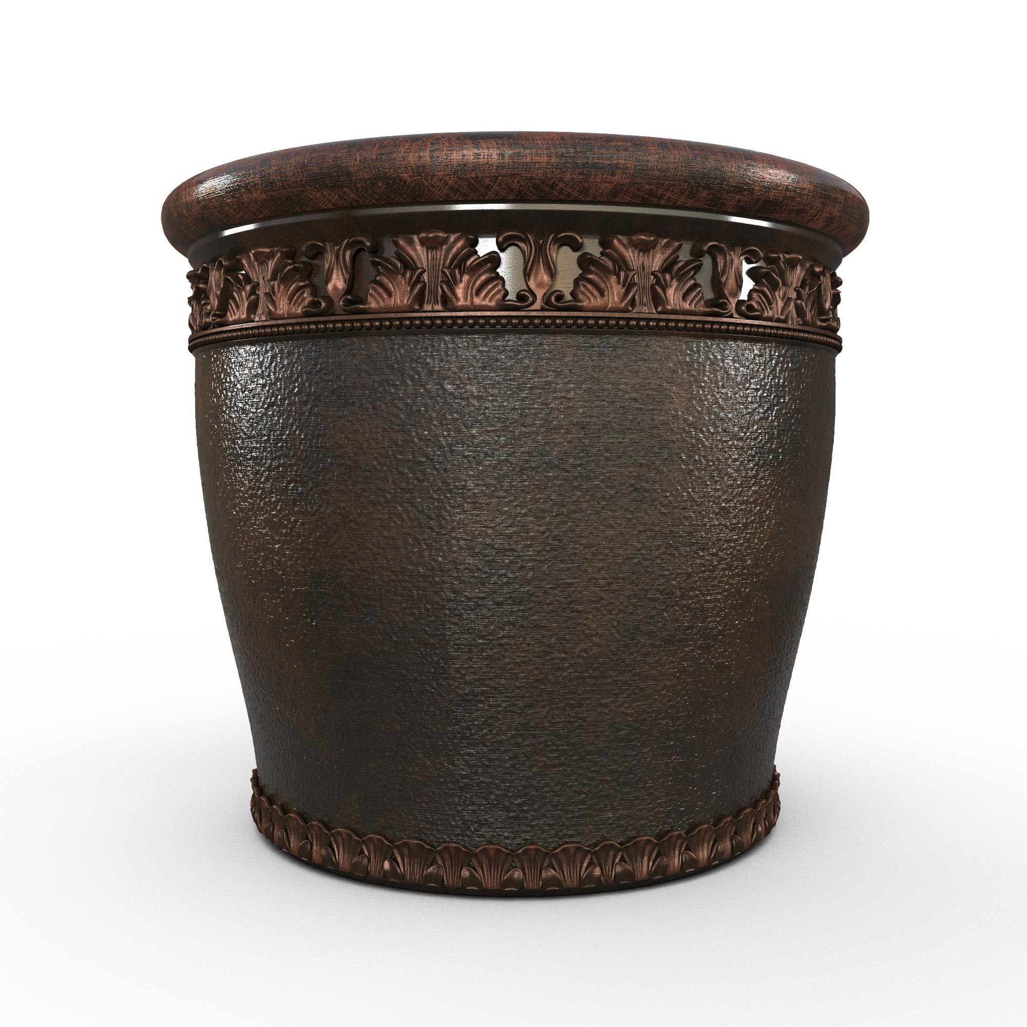 Gardenstone Elysian Round Planters Gardenstone Copper Bronze Medium 