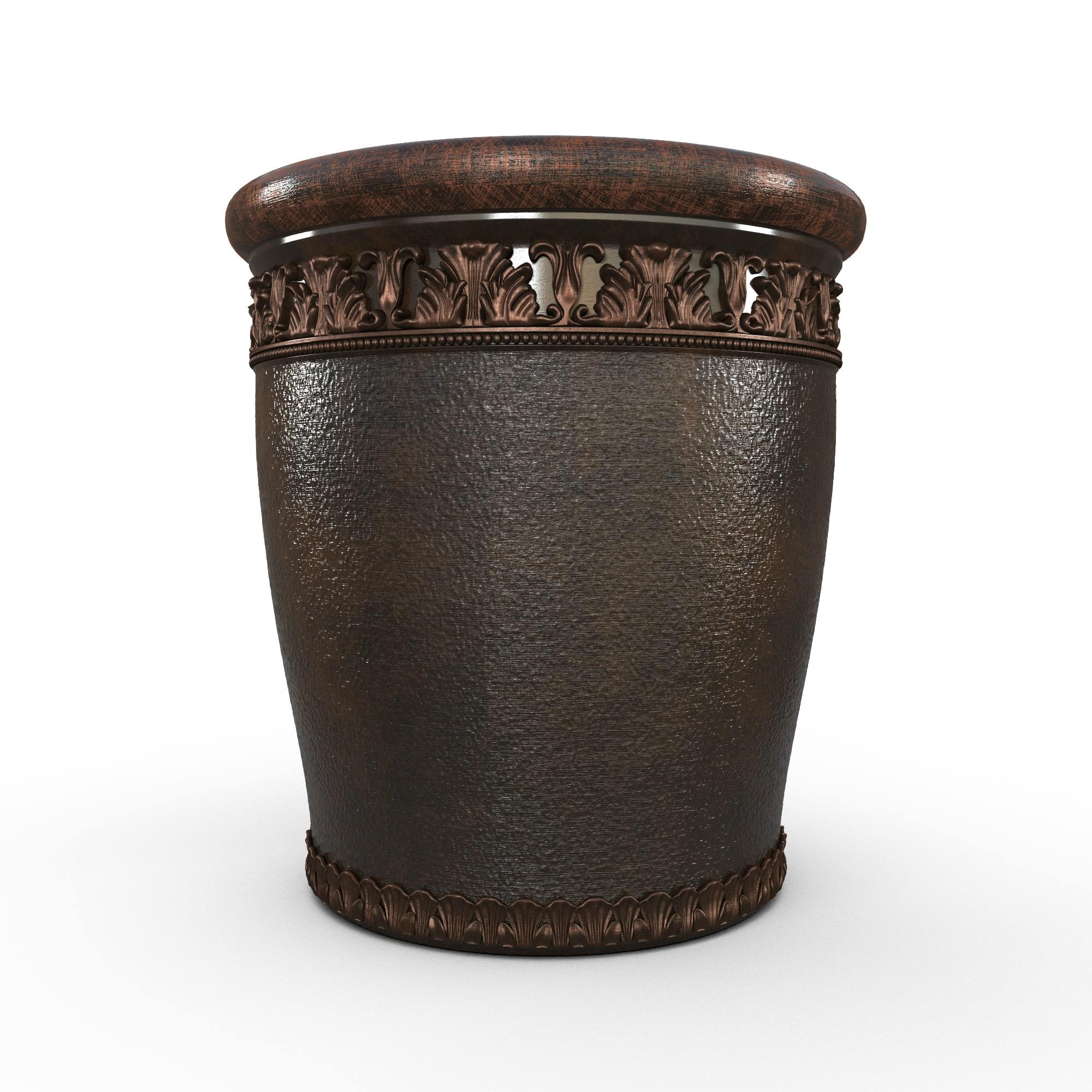 Gardenstone Elysian Round Planters Gardenstone Copper Bronze Small 