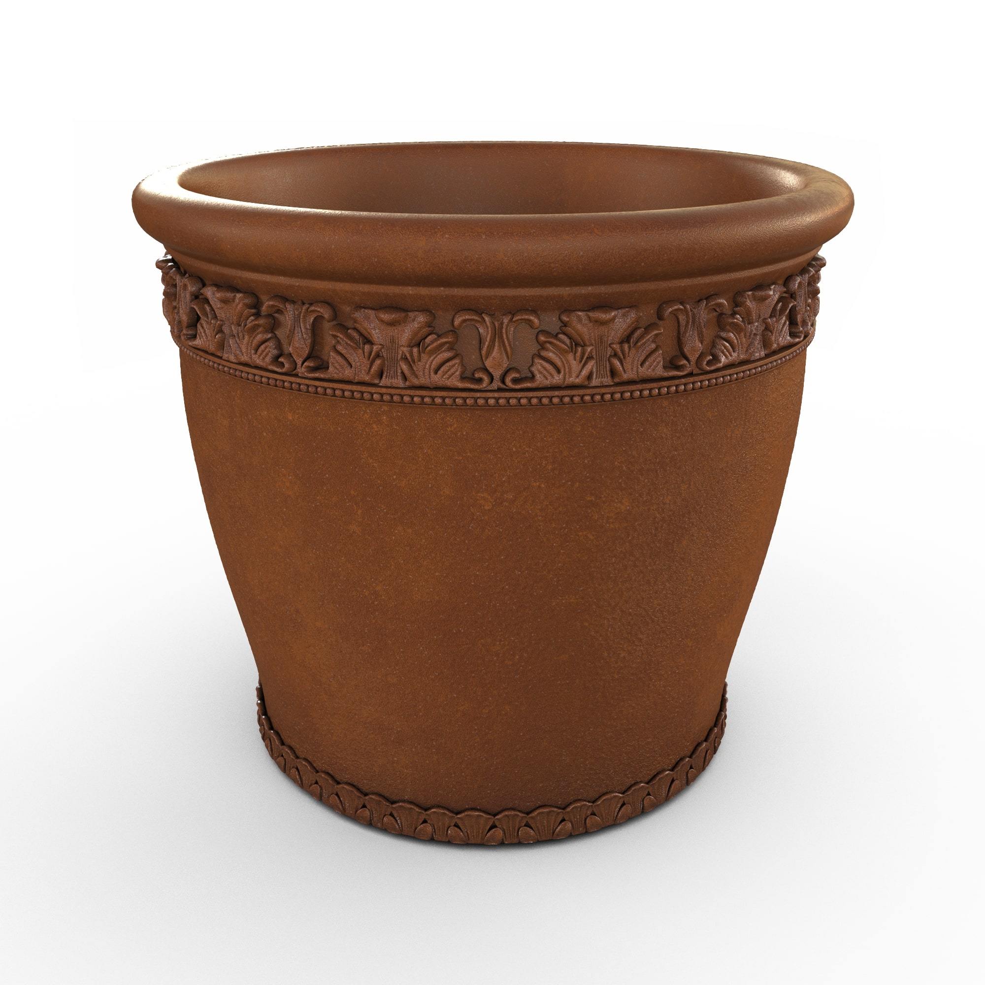 Gardenstone Elysian Round Planters Gardenstone Corten Steel Medium 