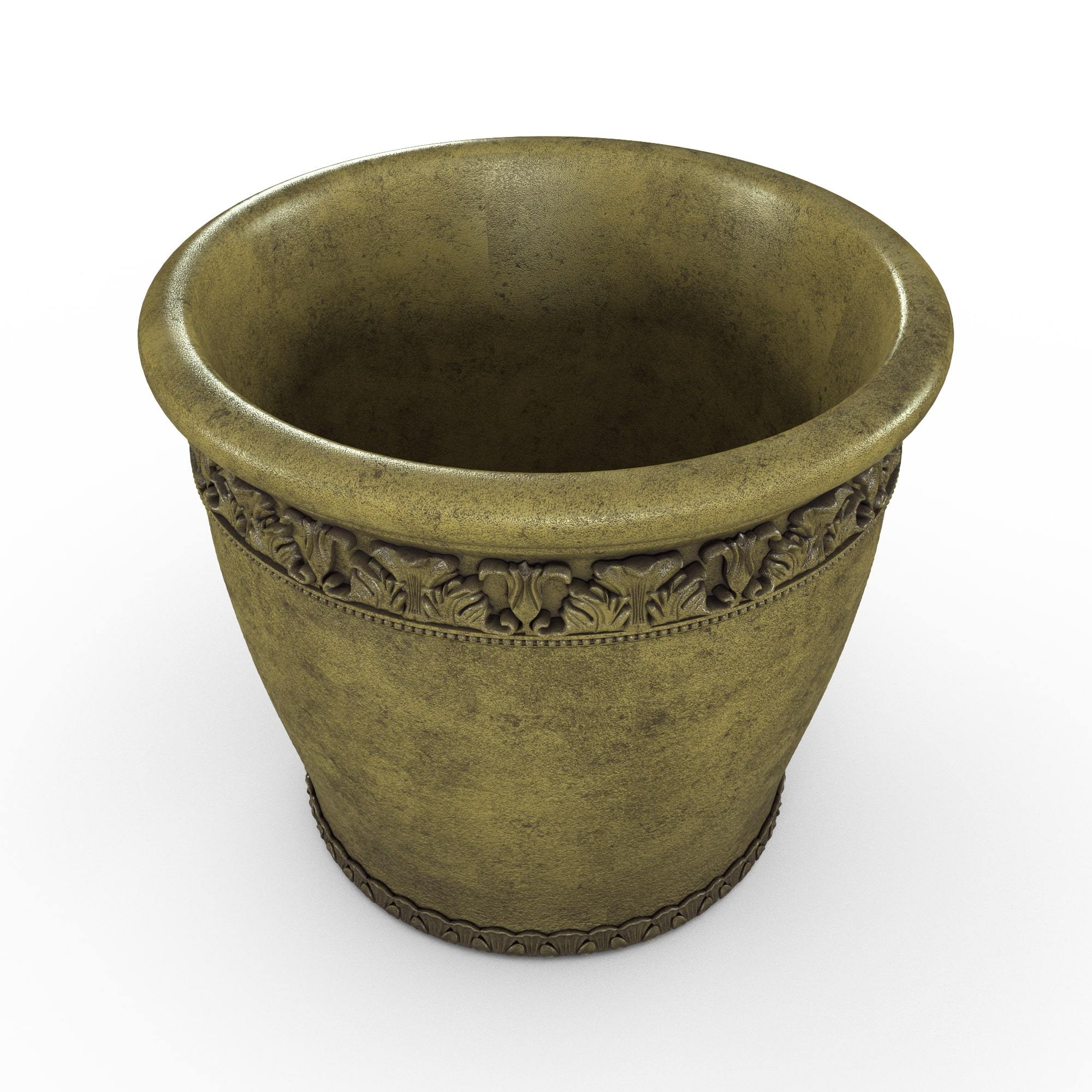 Gardenstone Elysian Round Planters Gardenstone English Moss Medium 