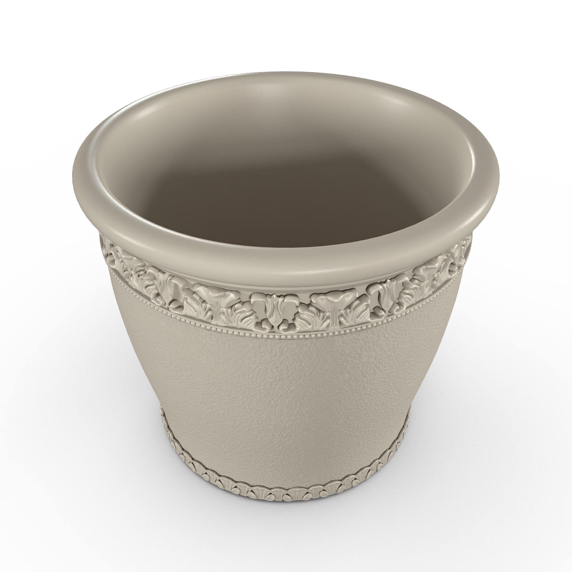 Gardenstone Elysian Round Planters Gardenstone Limestone Medium 