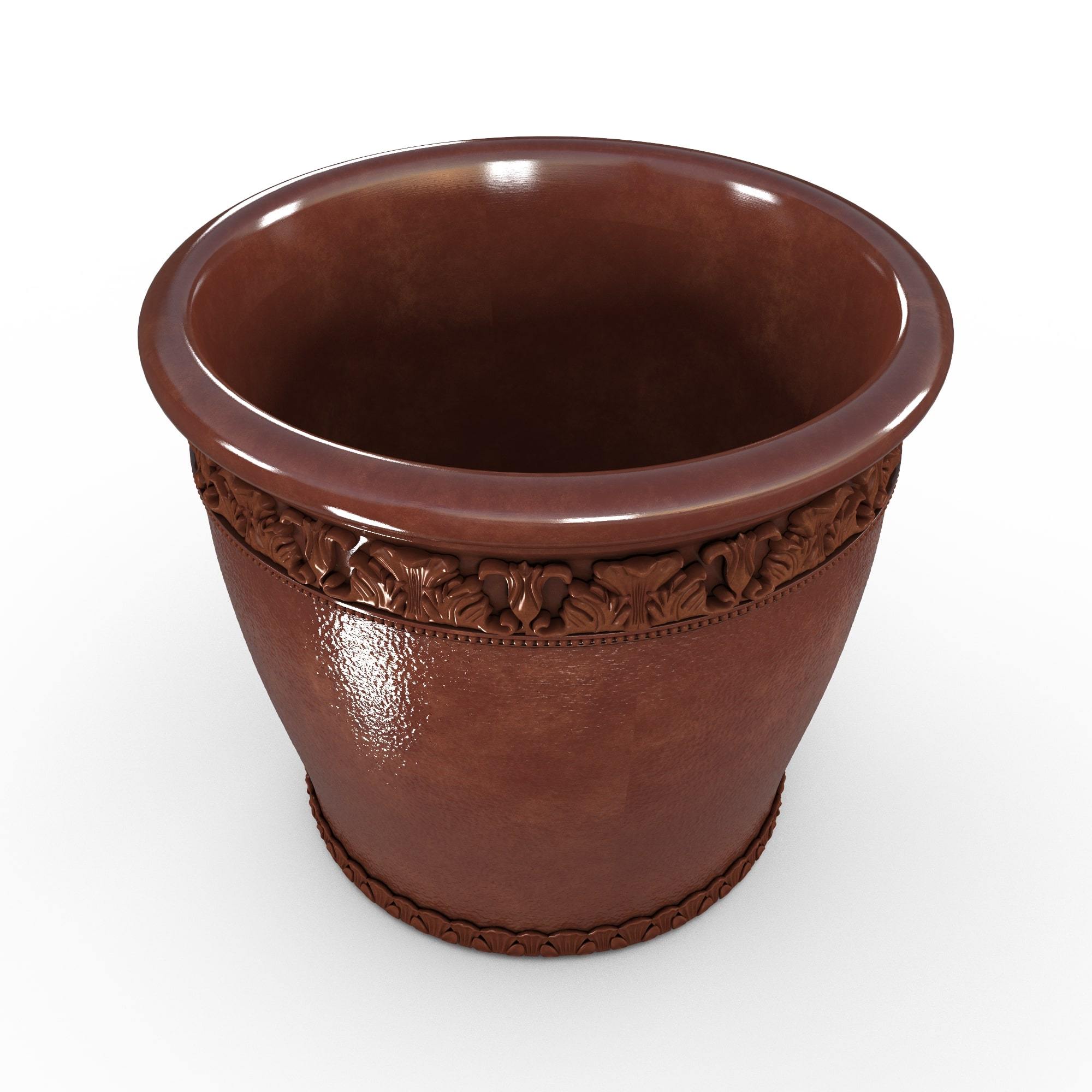 Gardenstone Elysian Round Planters Gardenstone Rust Medium 
