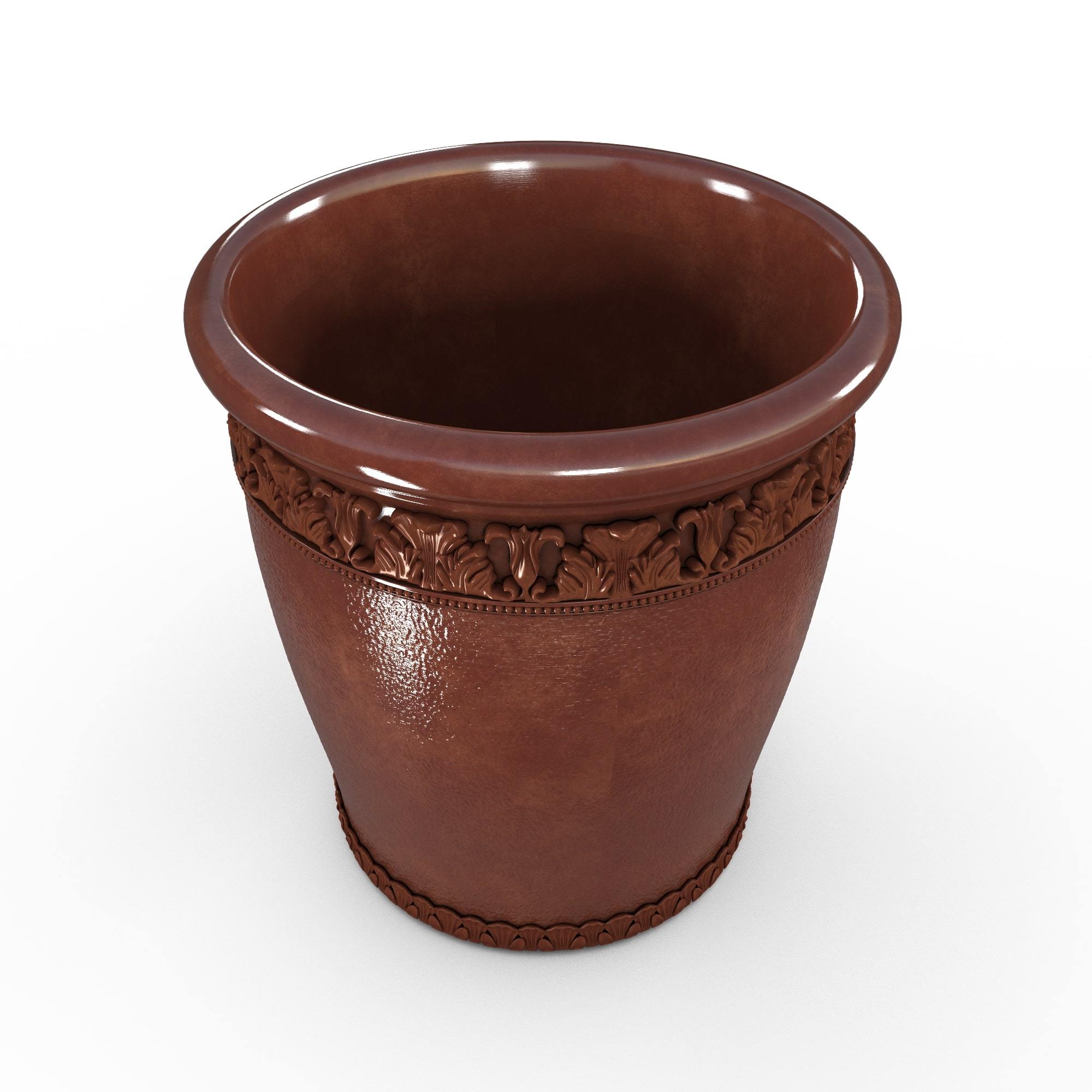 Gardenstone Elysian Round Planters Gardenstone Rust Small 