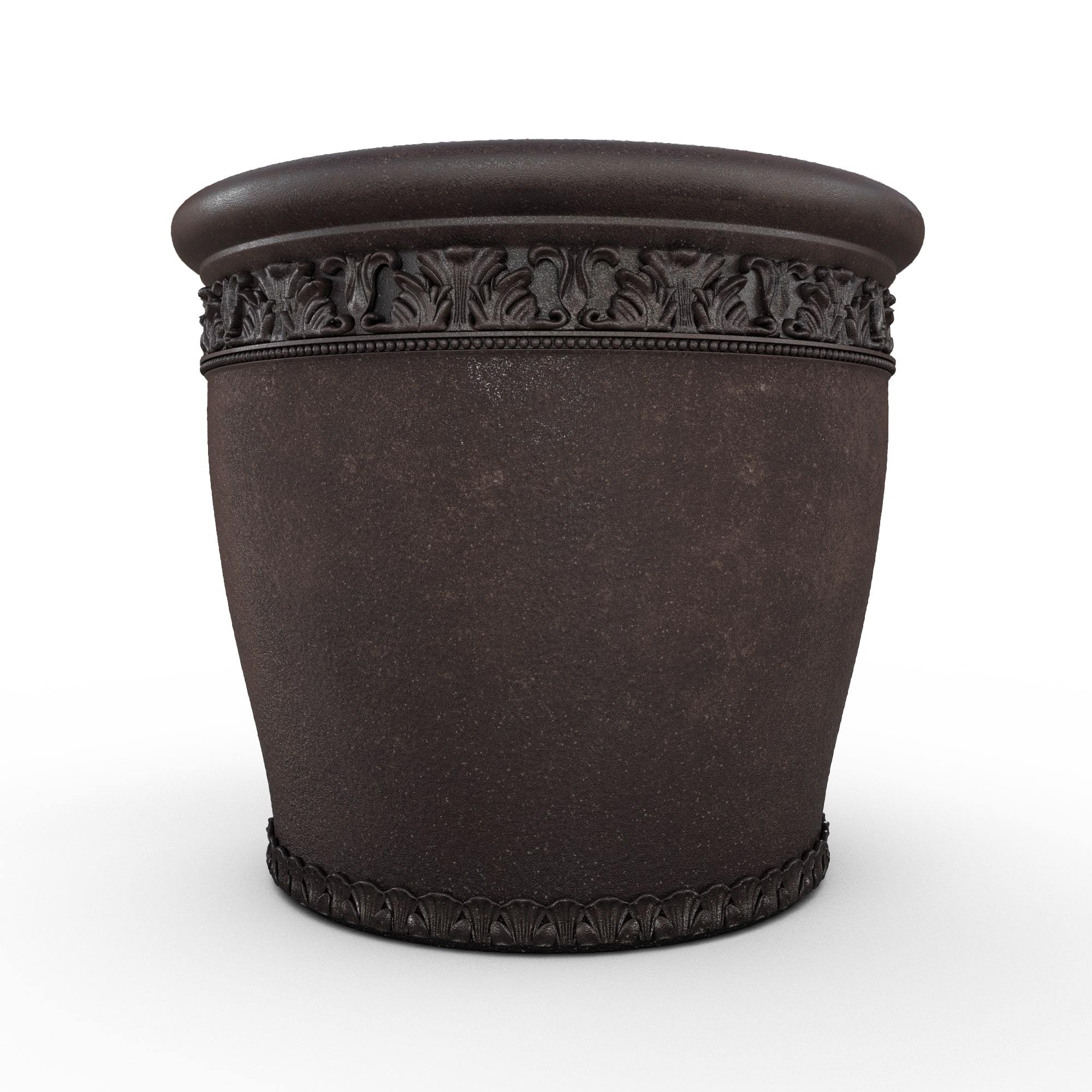 Gardenstone Elysian Round Planters Gardenstone Sequoia Medium 