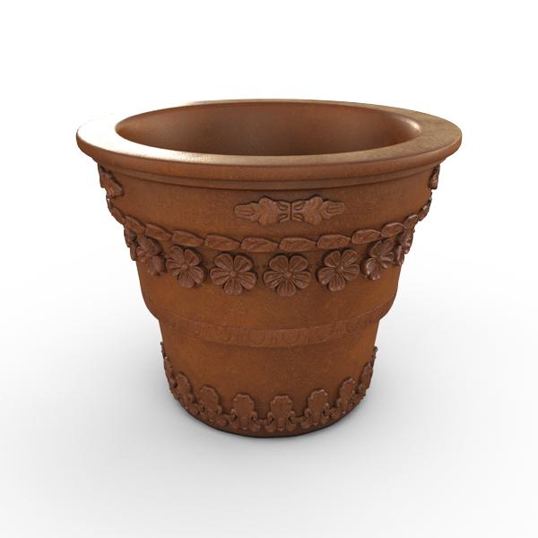 Gardenstone Floral Round Planters Gardenstone Corten Steel 
