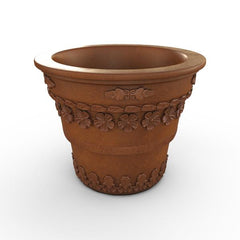 Gardenstone Floral Round Planters Gardenstone Corten Steel 