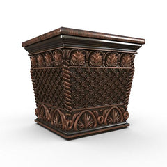 Gardenstone Floral Weave Box Planters Gardenstone Copper Bronze 
