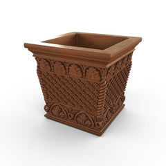 Gardenstone Floral Weave Box Planters Gardenstone Corten Steel 