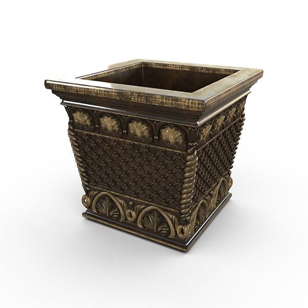 Gardenstone Floral Weave Box Planters Gardenstone Golden Bronze 