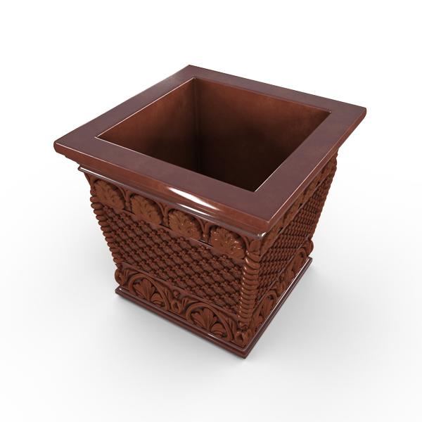 Gardenstone Floral Weave Box Planters Gardenstone Rust 