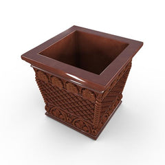 Gardenstone Floral Weave Box Planters Gardenstone Rust 