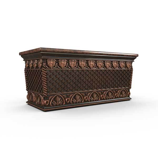 Gardenstone Floral Weave Trough Planters Gardenstone Copper Bronze 