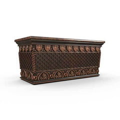Gardenstone Floral Weave Trough Planters Gardenstone Copper Bronze 