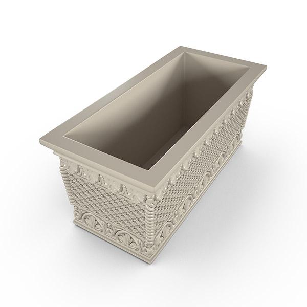 Gardenstone Floral Weave Trough Planters Gardenstone Limestone 