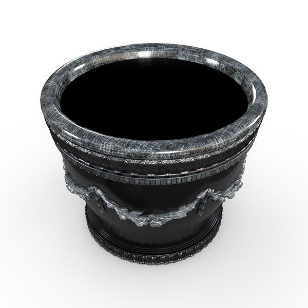 Gardenstone Florenza Planters Gardenstone Silver Black 