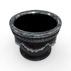 Gardenstone Florenza Planters Gardenstone Silver Black 