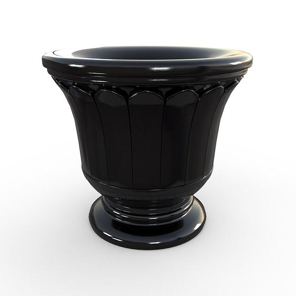 Gardenstone Fluted Urn Planters Gardenstone Black 