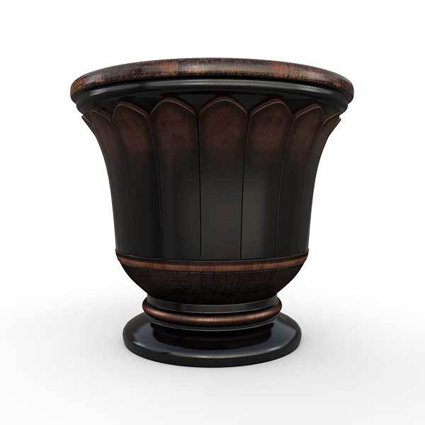 Gardenstone Fluted Urn Planters Gardenstone Copper Black 
