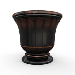 Gardenstone Fluted Urn Planters Gardenstone Copper Black 