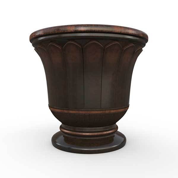 Gardenstone Fluted Urn Planters Gardenstone Copper Bronze 