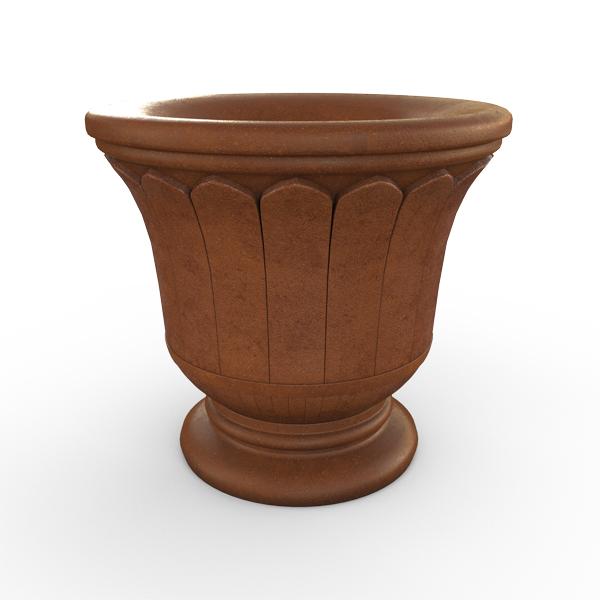 Gardenstone Fluted Urn Planters Gardenstone Corten Steel 