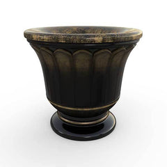 Gardenstone Fluted Urn Planters Gardenstone Golden Black 