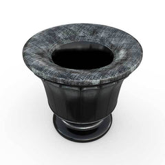 Gardenstone Fluted Urn Planters Gardenstone Silver Black 