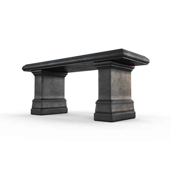Gardenstone Highgrove Bench Benches Gardenstone Etched Black Bench 