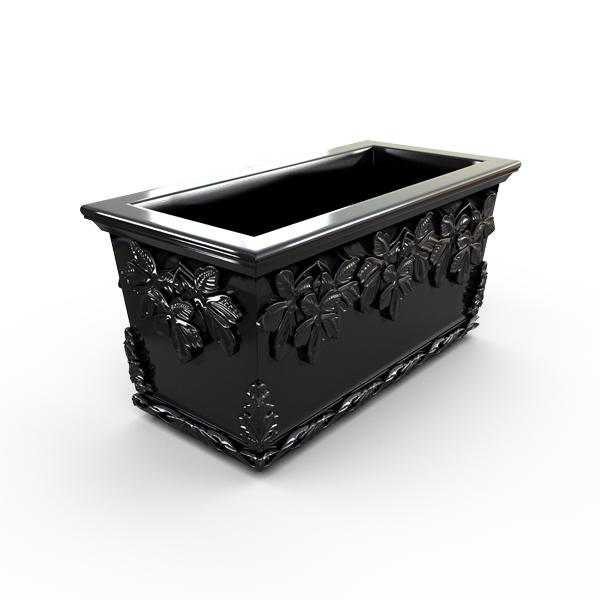 Gardenstone Leaf Cluster Trough Planters Gardenstone Black 