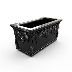 Gardenstone Leaf Cluster Trough Planters Gardenstone Black 