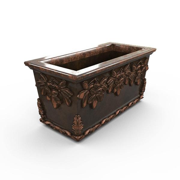 Gardenstone Leaf Cluster Trough Planters Gardenstone Copper Bronze 