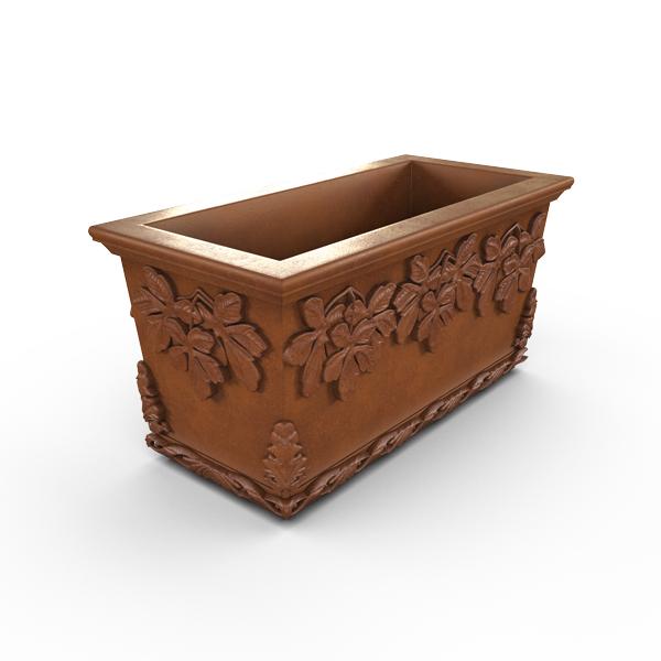Gardenstone Leaf Cluster Trough Planters Gardenstone Corten Steel 