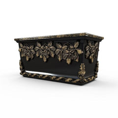 Gardenstone Leaf Cluster Trough Planters Gardenstone Golden Black 