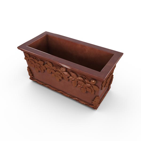 Gardenstone Leaf Cluster Trough Planters Gardenstone Rust 