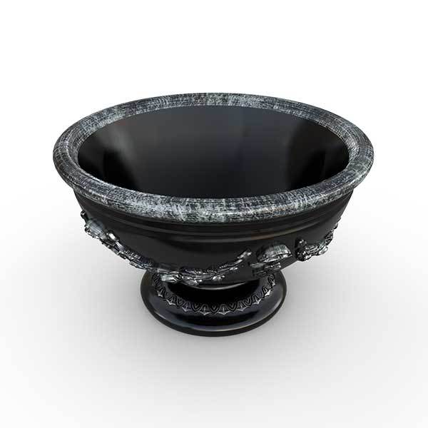 Gardenstone Lido Planters Gardenstone Silver Black 