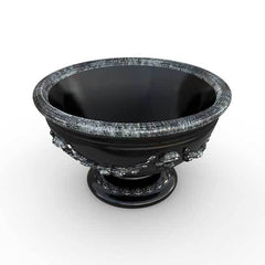 Gardenstone Lido Planters Gardenstone Silver Black 