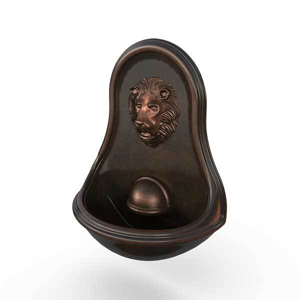 Gardenstone Lion Wall Fountain Water Fountains Gardenstone Copper Bronze 