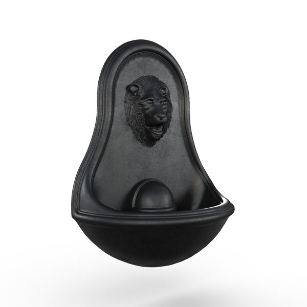 Gardenstone Lion Wall Fountain Water Fountains Gardenstone Etched Black Fountain 
