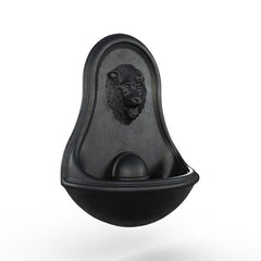 Gardenstone Lion Wall Fountain Water Fountains Gardenstone Etched Black Fountain 