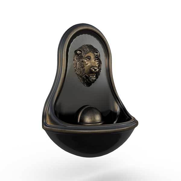 Gardenstone Lion Wall Fountain Water Fountains Gardenstone Golden Black 