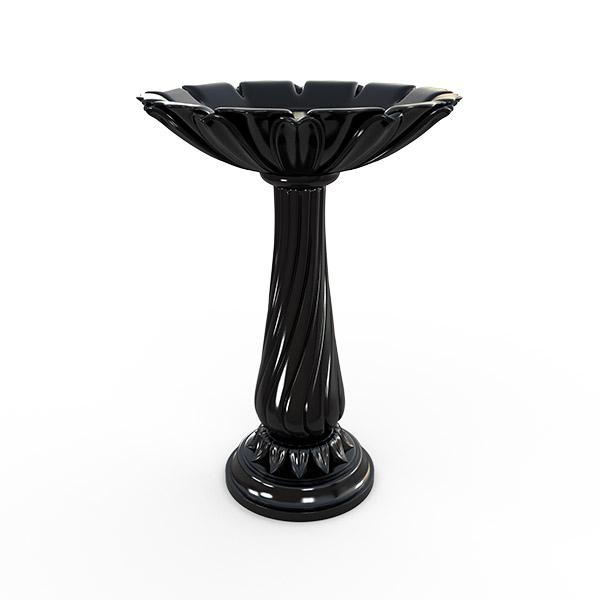 Gardenstone Lotus Birdbath Birdbath Gardenstone Black Birdbath 