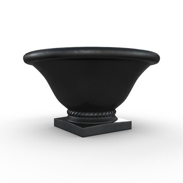 Gardenstone Madison Planters Gardenstone Etched Black 