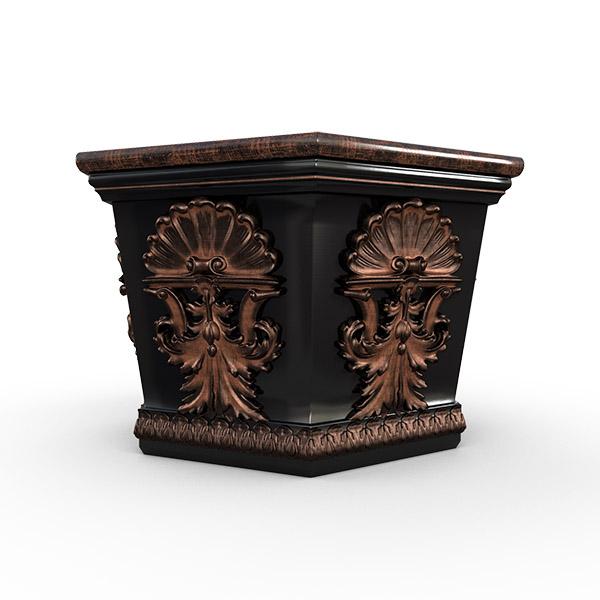 Gardenstone Medallion Hexagonal Planters Gardenstone Copper Black 