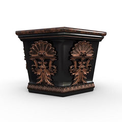 Gardenstone Medallion Hexagonal Planters Gardenstone Copper Black 