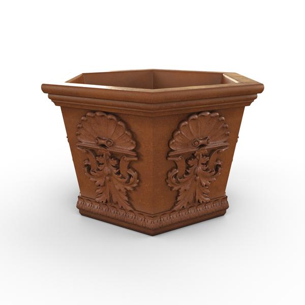 Gardenstone Medallion Hexagonal Planters Gardenstone Corten Steel 
