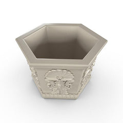 Gardenstone Medallion Hexagonal Planters Gardenstone Limestone 