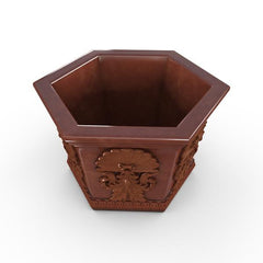 Gardenstone Medallion Hexagonal Planters Gardenstone Rust 