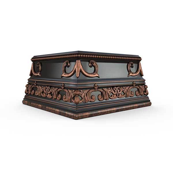 Gardenstone Meridian Pedestal Pedestals Gardenstone Copper Black 