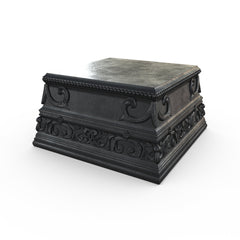 Gardenstone Meridian Pedestal Pedestals Gardenstone Etched Black 
