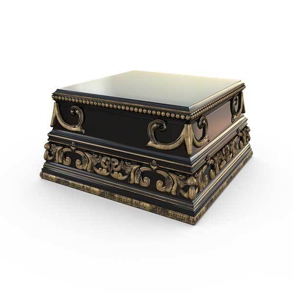 Gardenstone Meridian Pedestal Pedestals Gardenstone Golden Black 